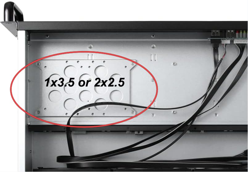 RackChoice 4U Rackmount Server Chassis 8-Bay 12Gbps Hot-Swappable SATA/SAS, EATX/ATX Compatible, Alloy Steel, Black, Ideal for Data Centers & SMBs