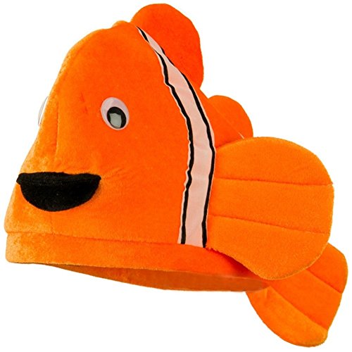 Plush Novelty Clown Fish Ocean Animal Hat