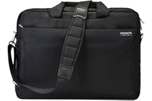 18 Inch Laptop Bag Briefcase Case fits up to 18.4 Inches Notebook Computer Waterproof Shockproof for Men Black
