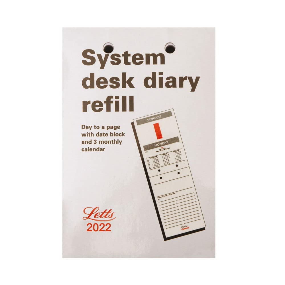 Letts of London System Desk Refill 2022, 22-TSDR