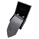 DAD3D Multiple Colors Checkers Tie Cufflinks Hanky Matching Fabric Box Dan Smith