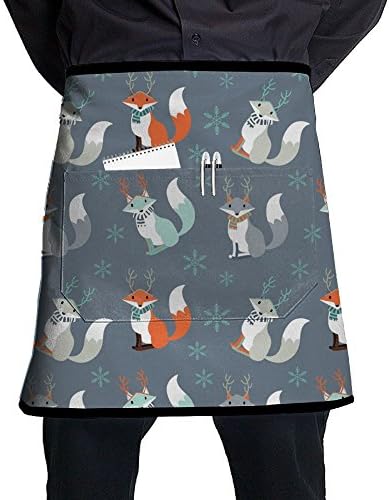LIHAI Fox Animal Attitude Aprons Waitress Apron Personalized Intended For Adult Grill Twill One Size