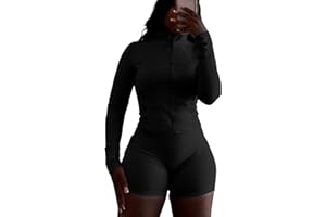 Vssjavun Women 2 Piece Outfits Sweatsuit Sets Long Sleeve Full Zip Workout Jacket Bodycon Shorts Set Tracksuit Loungewear