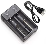 18650 Battery Charger KESHEE KS2 2 Bay LED Display Speedy Smart Charger for Rechargeable Li-ion Batteries With 0V Restoration Activation Function