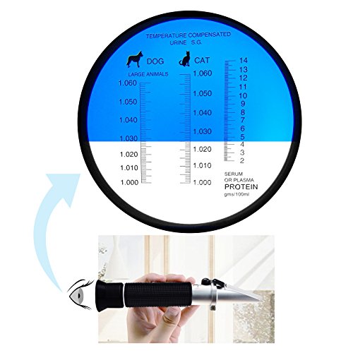 5 Clinical+Refractometer+Tri+Scale+1+000+1+060SG+Veterinary