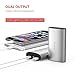 Yoobao Portable Charger, Portable Power Bank 10200mAh External Charger Powerbank Cell Phone Battery Backup Power Pack Dual USB Compatible with iPhone X/8/Plus, iPad, Samsung Galaxy Smartphone - Gray