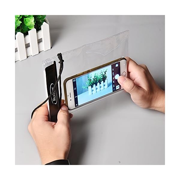 Mudder-Waterproof-Case-Bag-Pouch-for-Map-iPad-Camera-and-Phone-Transparent-4-Pack
