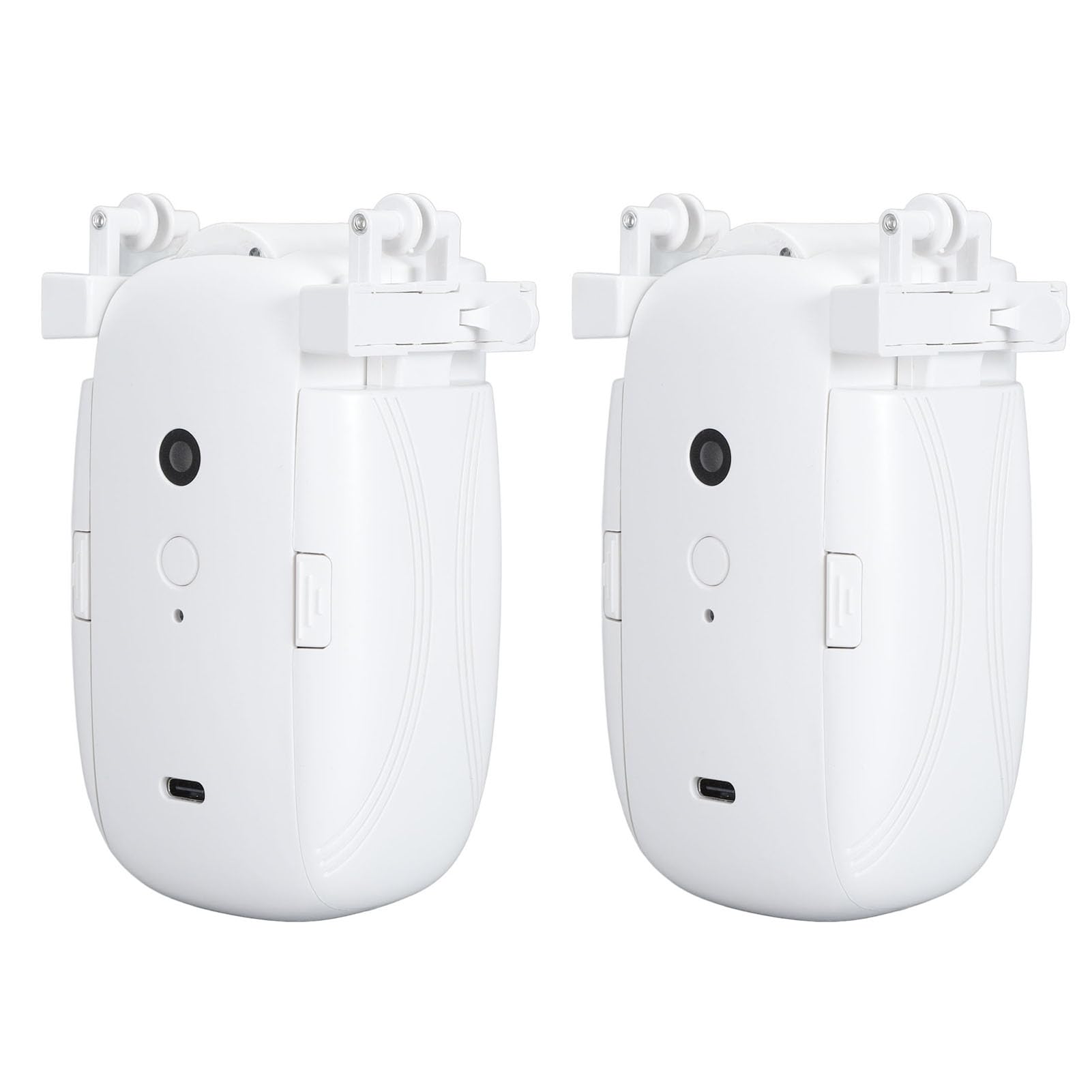2pcs Automatic Curtain Opener, Bluetooth Voice Remote Control Smart Curtain Motor with APP, Quiet Electric Controller Curtain Robot for Alexa Google Assistant