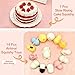 Satkago Easter Basket Stuffers - 14 Pcs Mini Mochi Squishies with Jumbo Strawberry Cake, Slow Rising Squishies Kawaii Anxiety Toys Easter Gifts for Kids