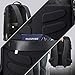 BOPai Business 15.6 inch Laptop Backpack Invisible Water Bottle Pocket Anti-Theft Laptop Rucksack USB Charging Port and Anti-Explosion Zipper Water Resistant Travel Anti-Thief Men Backpack, Black