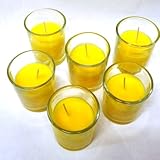 Waxations Citronella Votive Candles 15 Hour Burn Time Set of 6