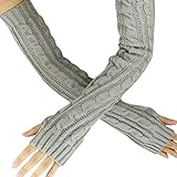 kingfansion New Fashion Womens Unisex Fingerless Warm Gloves Arm Warmer Mitten