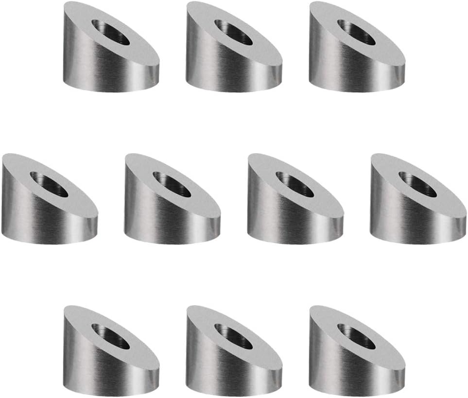 DEDC 10pcs Arandela Biselada de 30 Grados de Acero Inoxidable T316 para