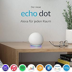 Echo Dot (4. Generation) | Smarter Lautsprecher mit Alexa | Weiß
