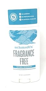 Schmidts Deodorant, Deodorant Stick Fragrance Free Sensitive, 3.25 Ounce