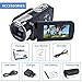 kimire Vlogging Camera Video Camera Camcorder Digital Recorder, HD 1080P 24 MP 16X Powerful Digital Zoom Video Camcorder 2.7 Inch LCD with 270 Degree Rotation Screen (312P)