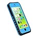 iPhone 5c Case, iThrough Underwater, Dust Proof, Snow Proof, Shockproof Case with Touched Screen Protector, Heavy Duty Protective Carrying Cover Case With a 3.5mm AUX Cable for iPhone 5c (Blue)