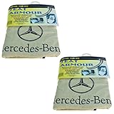 Seat Armour SA100MBZB Black 'Mercedes Benz' Seat Protector Towel