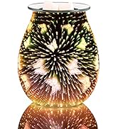 Corleone 3D Glass Electric Wax Warmer Scented Wax Melts Oil Burner Diffuser for Home Office Bedro...