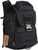 ArcEnCiel Camping Bags Waterproof Molle Backpack Military 3P Tad Tactical Backpack Assault Travel Bag for Men Cordura -Rain Cover Included