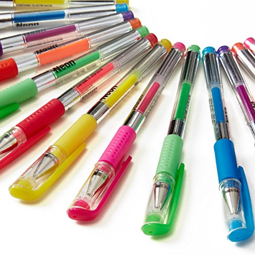 Write Dudes Scribble Stuff 24 Gel Pen Value Pack Assorted Colors Styles 