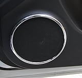 9 MOON Chrome ABS Speaker Trim Decoration for Chevrolet Chevy Cruze 4pcs/set ,Chrome