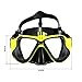 Snorkeling Mask Set, OBOSOE Anti-Fog Scuba Diving Mask with Gopro Camera Adapter Design for Hero HD, Session, Xiaomi Yi Action Camera - Yellow