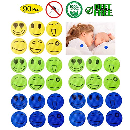 Gpeng Mosquito Repellent Patches 90 Pcs, Non-Toxic, Safe for Kids and Men Women