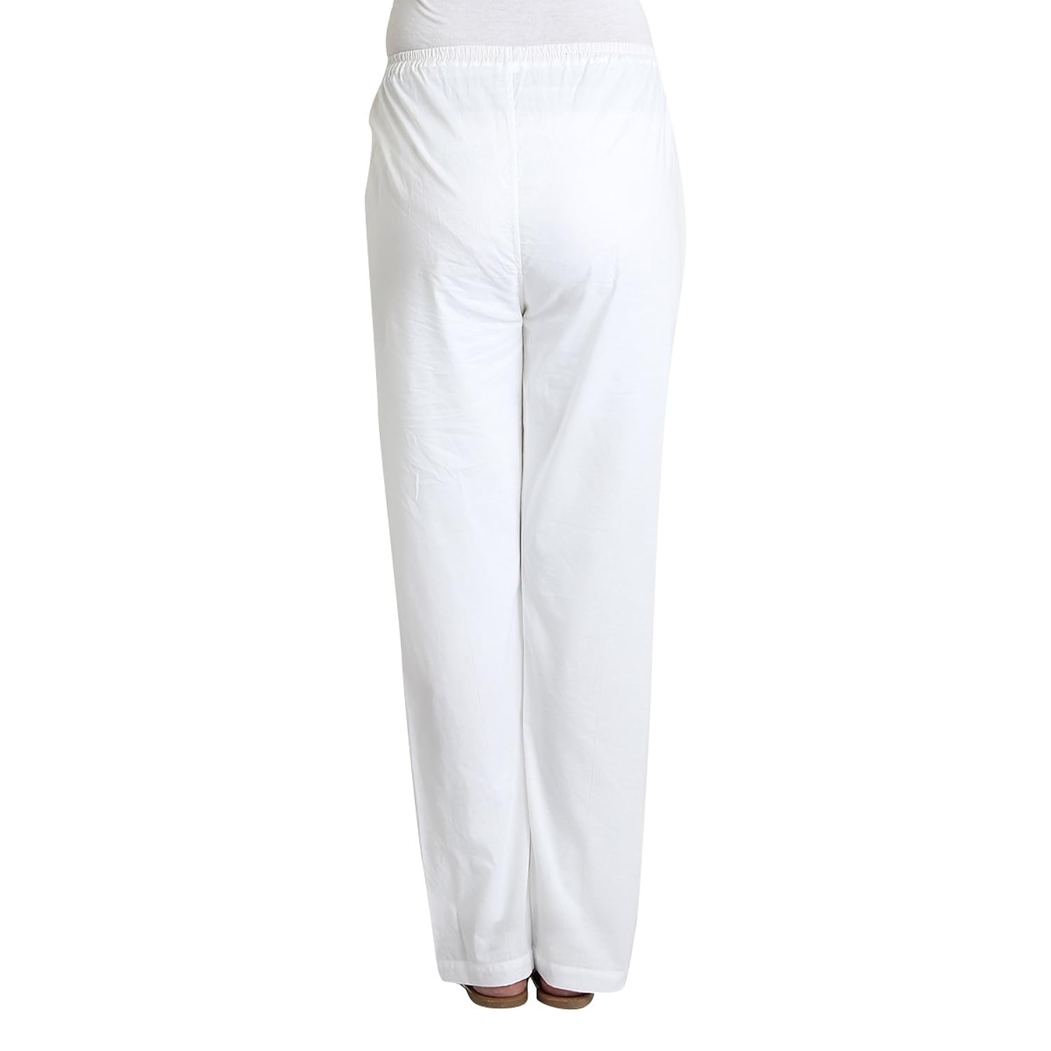 apella women's cotton palazzo (pl-11_white_xxl)