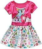 Girls Summer My Little Pony Dress Floral Short Sleeve (5y, Pink)