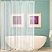 Wimaha Waterproof Shower Curtain Liner, with 3 Magnets Rustproof Grommets, Bath Shower Liner for Bathroom Stall Bathtub, 72 x 72, Clear