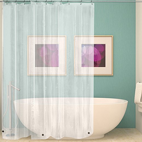 Wimaha clear shower curtain liner 72x72, waterproof sho…