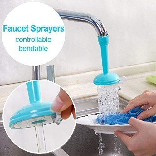 Harekrishna Fashion Flexible Faucet Nozzle Water Filter Tap Aerator Diffuser Flexible Faucet Nozzle Water Filter Purifier Adapter Saving Tap Aerator Diffuser (Multicolour, Standard Size)