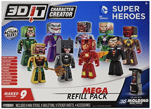 3d character creator dc comics mega refill pack novelty…