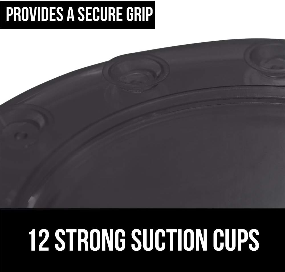 Gorilla Grip Premium Bathtub Overflow Drain Cover, Adds Inches of Water for Deeper and Warmer Bath, Suction Cup Seal, Plug Stopper Covers for Tub Drains, Bathroom Accessories, Charcoal Opaque: Home & Kitchen