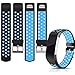 Hotodeal Compatible Charge 2 Band, Classic Soft TPU Adjustable Replacement Accessory Bands Fitness Breathable Sport Strap Small Large Black Blue