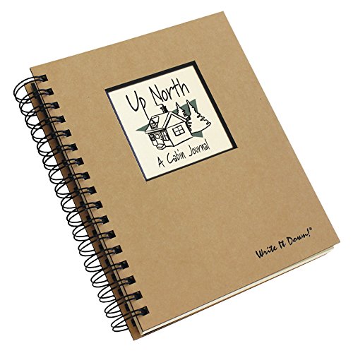 Journals-Unlimited-Write-it-Down-Series-Guided-Journal-Up-North-A-Cabin-Journal-with-a-Kraft-Hard-Cover-Made-of-Recycled-Materials-75x-9
