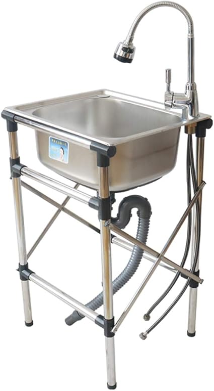 fregadero redondo acero inoxidable