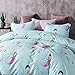 DeerHome Soft Children Duvet Cover Set Twin Blue Wave Small Mermaid Pattern Reversible Boys Girls Bedding Set 3 Pieces with 2 Pillow Cases Best Bedding Gifts for Kids