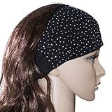 Sparkling Rhinestone and Dots Wide Elastic Headband