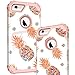 PIXIU iPhone 6 6s case,Three Layer Heavy Duty Shockproof Protective Soft Silicone Hard Plastic Bumper Sturdy Case Cover for iPhone 6 6s 4.7 inch Pineapple