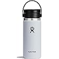 HYDRO FLASK Wide Mouth leakproof insulated stainless steel hot water bottle mug with sip lid for hot drinks, tea, coffee on the go to work, school, car, travel and sports