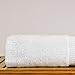 Bare Cotton Luxury Hotel & Spa Towel 100% Genuine Turkish Bath Towels Dobby Border, White, Set of 4