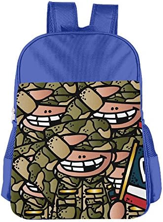 Patriotic Soldier Cliparts Cute Lightweight Canvas Laptop Bag Shoulder Bag School Backpack