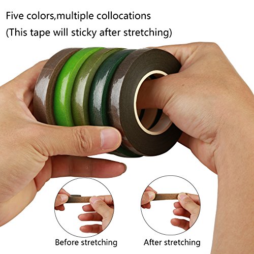 LANMOK Floral Arrangement Kits 5pcs 26# Floral Tapes Stem Wrap Flexible Floral Stem Wire With Garden Wire Cutter For Flower Arrangement Stem-wrapping Bouquets Corsages - Thumbnail 5