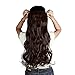 13colors Synthetic Fiber Clips in on Hair Extension One Piece 5 Clips 3/4 Full Head Long Straight Curly Wavy 17''