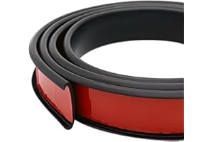 Tintvent U Shape Edge Banding, Fit 3/4 inch Edge, Plywood Edge Protector, Self-Adhesive Edge Trim for Veneer, Furniture, Cabinets, Countertop, Shelves, Table, Marble; Black, 20Ft