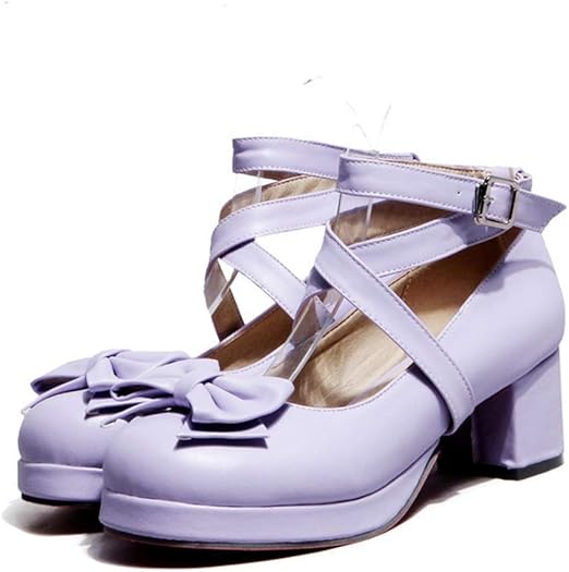lilac high heel shoes