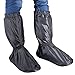 Huihua Black Men Waterproof Rainstorm Rainy Day Rain suit Raingear Motorcycle Outdoor Protective Gear Rain Boot Shoe Cover Zipper US 10 11 Euro 44 45 Black 