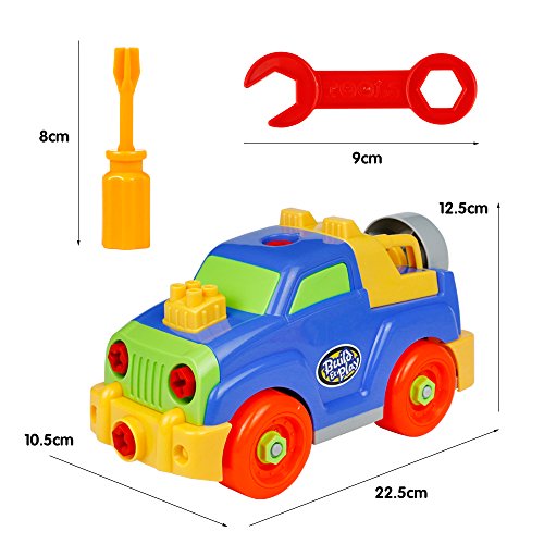 image for Yixin Take Apart Toys Jeep Toy Car Assembling Disassemble Toys Pull Al